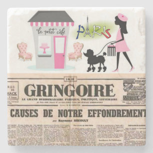 Mother's Day Marble Stone Untersetzer Paris, Frank