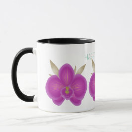 Mother's Day Mug with Floral Pattern and Heartfelt Tasse