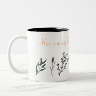Mother's Day Mug with Sentimental Quote and Minima Zweifarbige Tasse