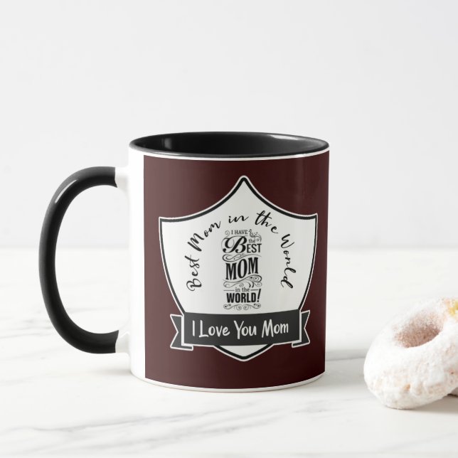 Mothers day quote I love you mom 29. Tasse (Mit Donut)