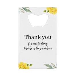 Mother's Day Thank You Celebration Floral Geldbeutel Flaschenöffner