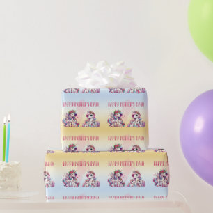Mother's Day Unicorn-Themed Party Geschenkpapier