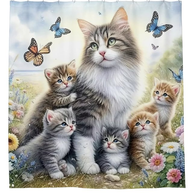 Mother's Garden Paradise Duschvorhang (Vorderseite)