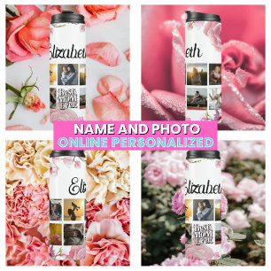 Mothers Modern Family Foto Collage Thermosbecher