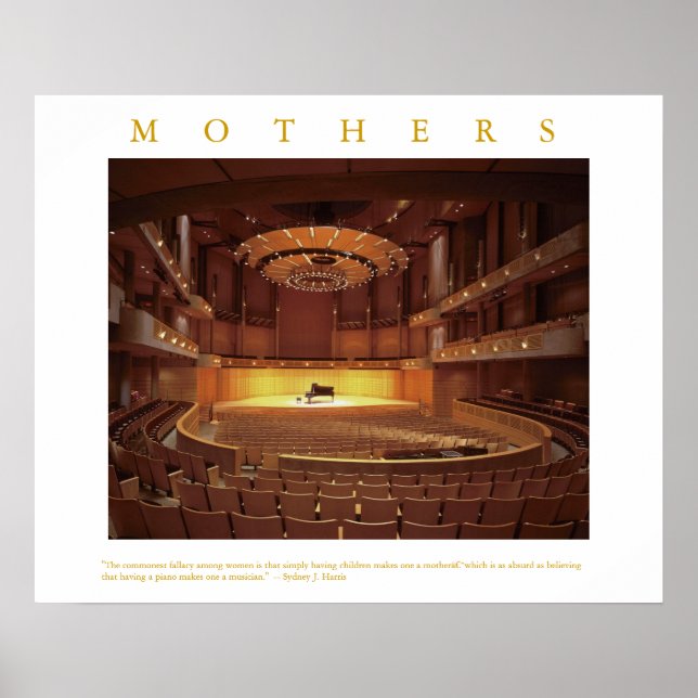 MOTHERS Quote Piano Konzert Bühne Foto Print Poster (Vorne)