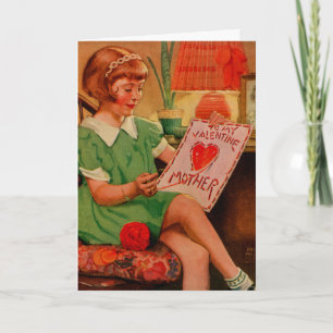 Mother's Valentine Feiertagskarte