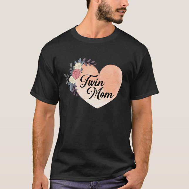 Motheru2019s Day Celebration Wife & Twin Mom Grand T-Shirt (Vorderseite)