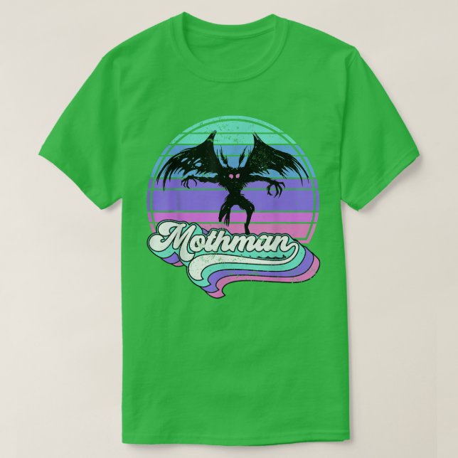 Mothman 80s Retro Cryptid cryptozoology  T-Shirt (Design vorne)
