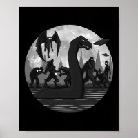Mothman Bigfoot Loch Ness Monster Außerirdischen U