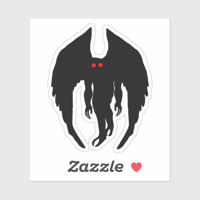 Mothman Cryptid Aufkleber (Blatt)