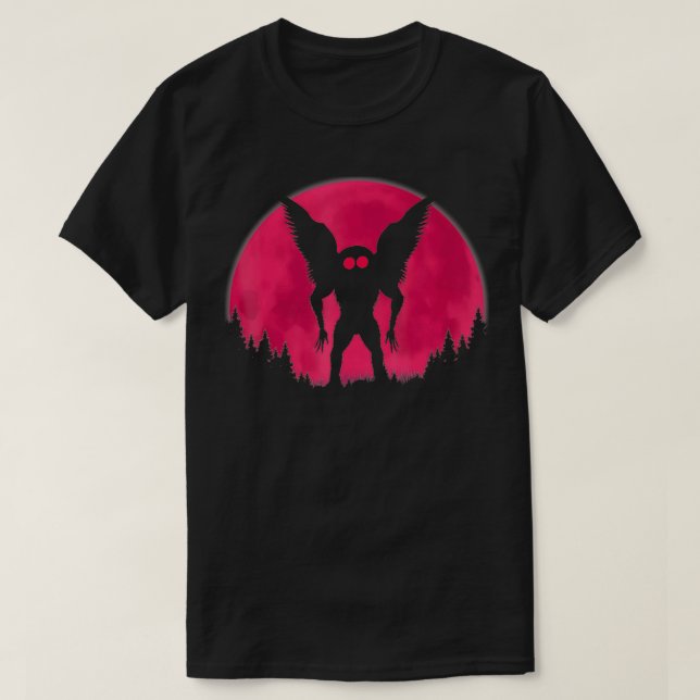 Mothman Full MoonLight Coole Kryptid für Männer Fr T-Shirt (Design vorne)