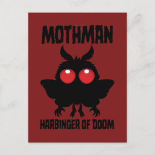 Mothman - Gruselig süßer Vorbote des Untergangs Postkarte