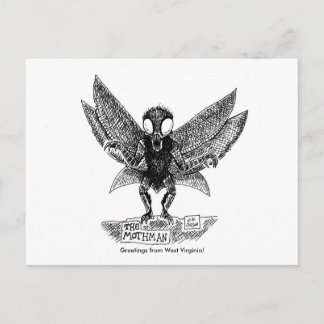 MOTHMAN, Grüße aus West Virginia! Postkarte
