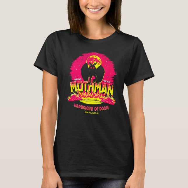 Mothman Harbinger des Schicksals Niedliche Kryptok T-Shirt (Vorderseite)