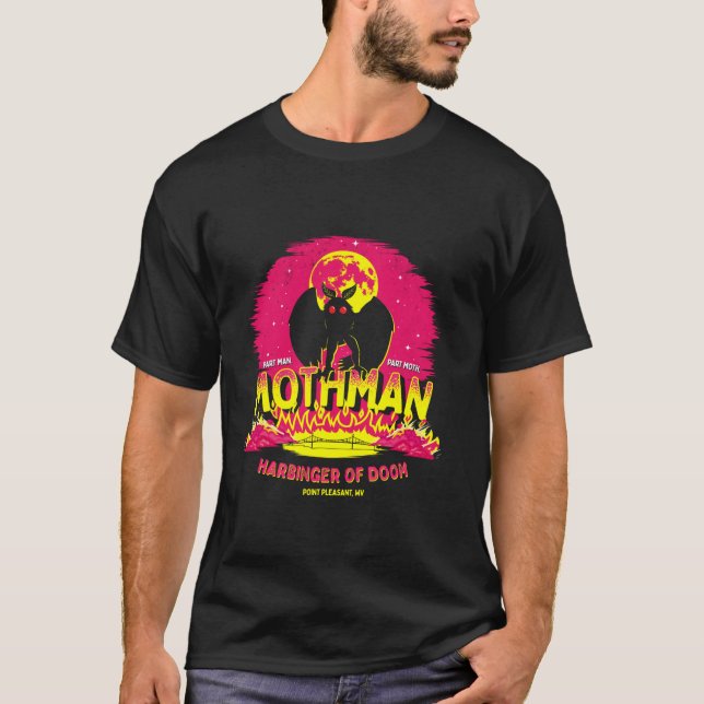 Mothman Harbinger von Doom Funny Niedlich Cryptid  T-Shirt (Vorderseite)