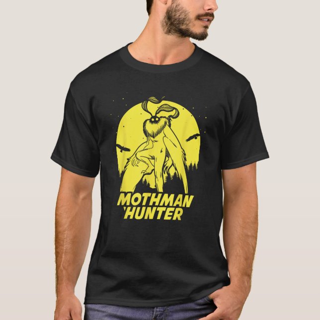 Mothman Hide Seek Hunter Champion Cryptid T-Shirt (Vorderseite)