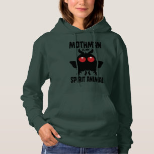 Mothman Ist Mein Geisttier Silhouette Hoodie
