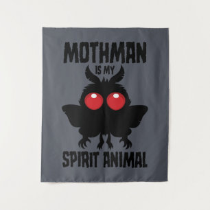 Mothman Ist Mein Seelentier Silhouette Wandteppich
