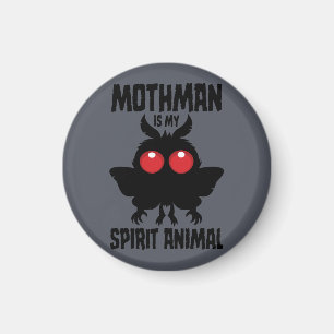 Mothman ist mein spirituelles Tier Silhouette Magnet