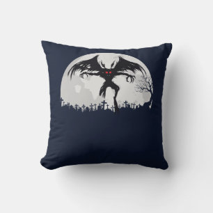 Mothman Moon Cryptid Point Pleasant Geschenk Kissen