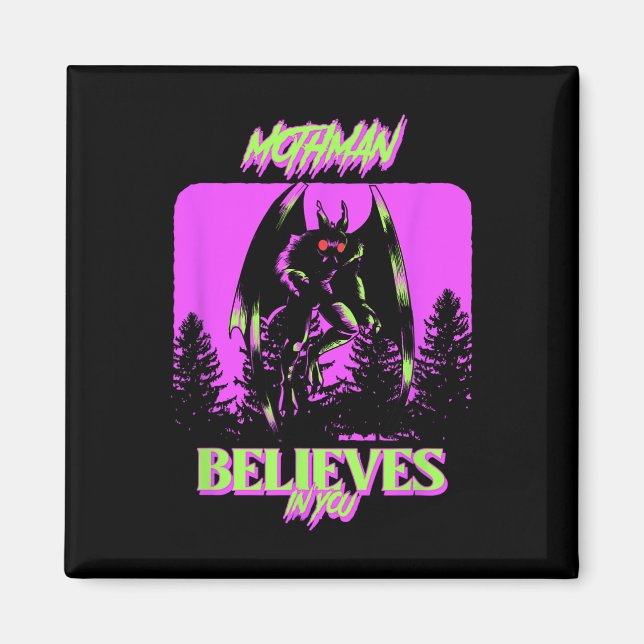 Mothman - Mothman glaubt an euch KostümHallowee Magnet (Vorne)