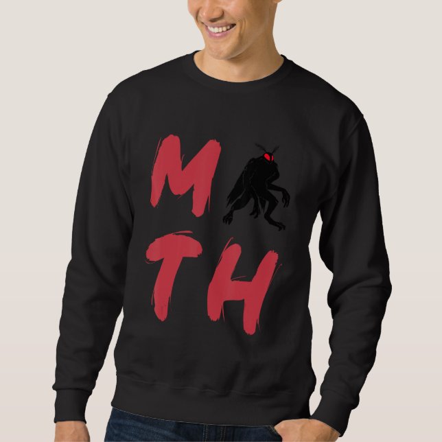 Mothman-Motte Kryptid-Monster Folklore-Kreatur Sch Sweatshirt (Vorderseite)