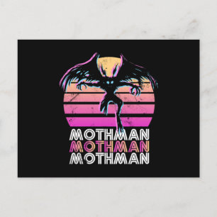 Mothman Retro 80er Geschenk Postkarte