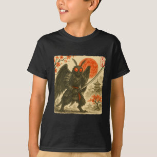 Mothman-Samurai-Japanischer-Krieger-Kostüm Sumi-e T-Shirt