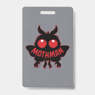 Mothman-Silhouette mit roten Augen Ausweis
