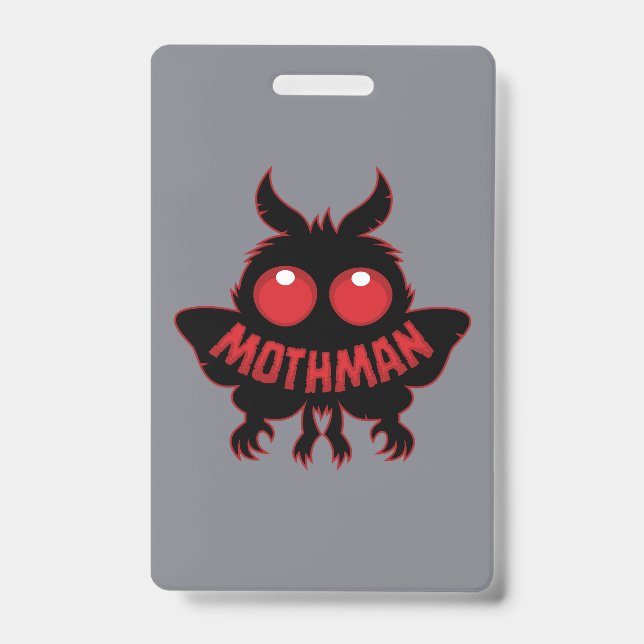 Mothman-Silhouette mit roten Augen Ausweis (Vorderseite)