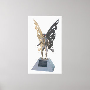 Mothman Statue von Point Pleasant West Virginia Leinwanddruck