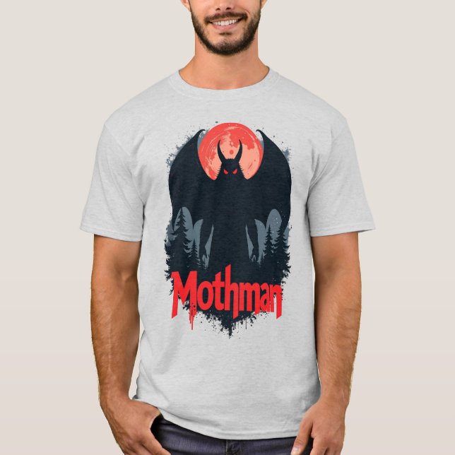 Mothman T - Shirt - West Virginia Cryptid Legend T (Vorderseite)