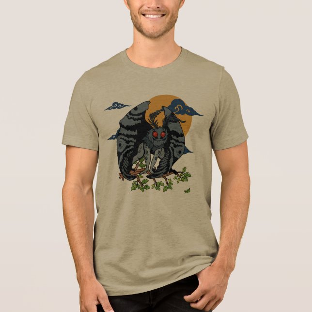 Mothman Tri-Blend Shirt (Vorderseite)