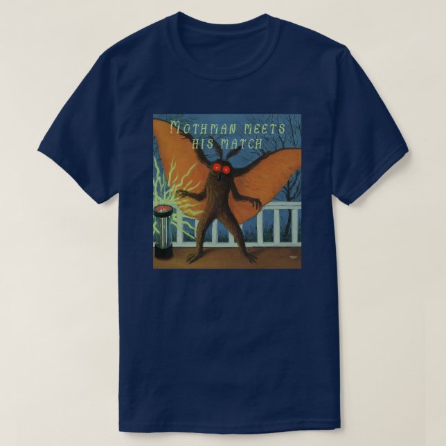 Mothman trifft sein Match T-Shirt (Design vorne)