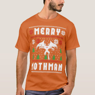 Mothman Ugly Christmas Sweater Merry Mothman T-Shirt