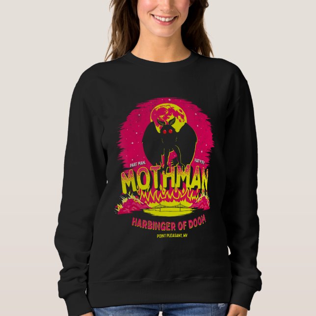 Mothman - Vorbote des Schicksals! Funny Niedlich C Sweatshirt (Vorderseite)