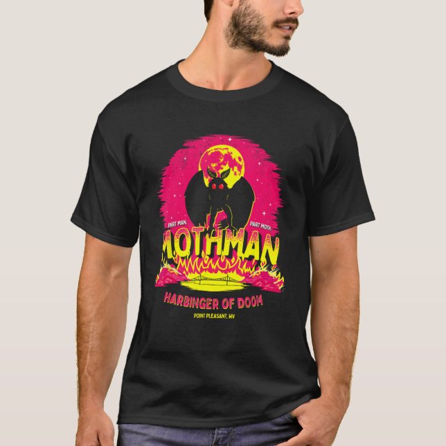 Mothman - Vorbote des Schicksals! Funny Niedlich C T-Shirt (Vorderseite)