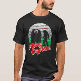 Mothman  Yeti   Christmas Cryptid T-Shirt