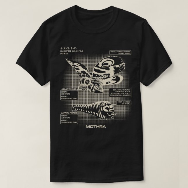 MOTHRA Kaiju Files T-Shirt (Design vorne)