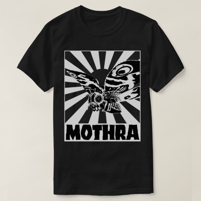 MOTHRA Steigende Sonne für rote T-Shirts (Design vorne)