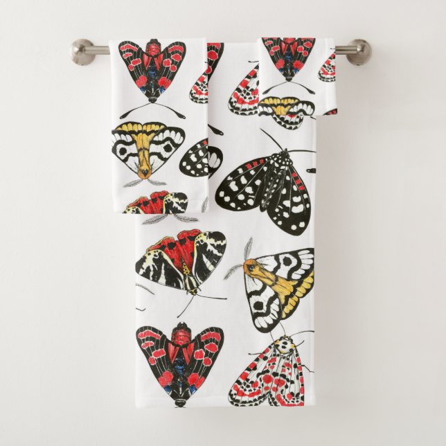 Moths Badhandtuch Set (Insitu)