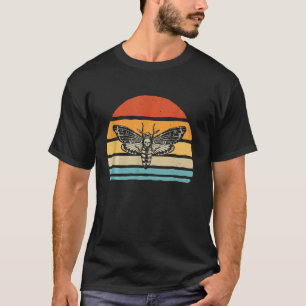 Moths Retro Vintag Skulls Dunkle Magische Insekten T-Shirt