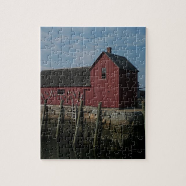 Motif #1 Rockport, Massachusetts Puzzle (Vertikal)