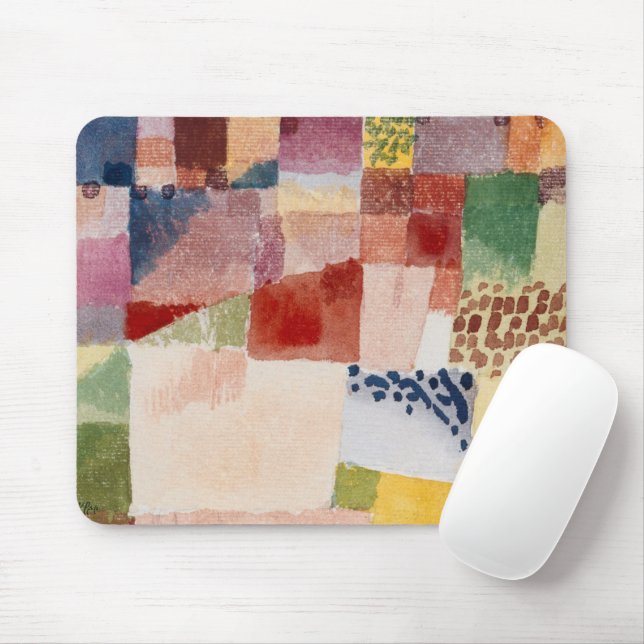 Motif aus Hammamet (1914) Gemälde von Paul Klee Mousepad (Mit Mouse)