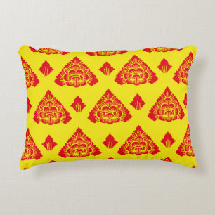 Motif Bali, Indonesien. mit modernen Farben. Vinta Dekokissen