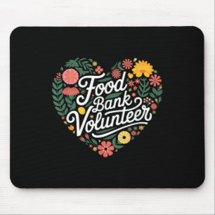 Motif "Food Bank Volunteer Herz-förmig" Mousepad