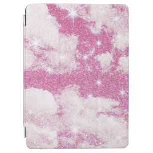 motif in colors of the sky and clouds with glitter iPad air hülle