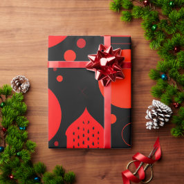 Motion Graphics Circle Red Geometric Pattern Geschenkpapier