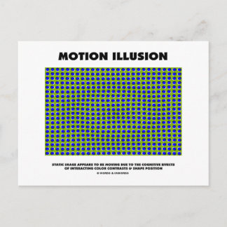 Motion Illusion (optische Illusion) Postkarte
