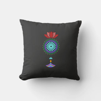 Motiv Anhänger spirituell mit Lotusblüte Kissen